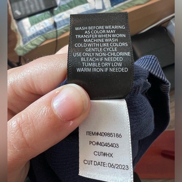 Torrid Cotton Modal Rib Scoop Neck Crochet Long Sleeve Top - Picture 9 of 9